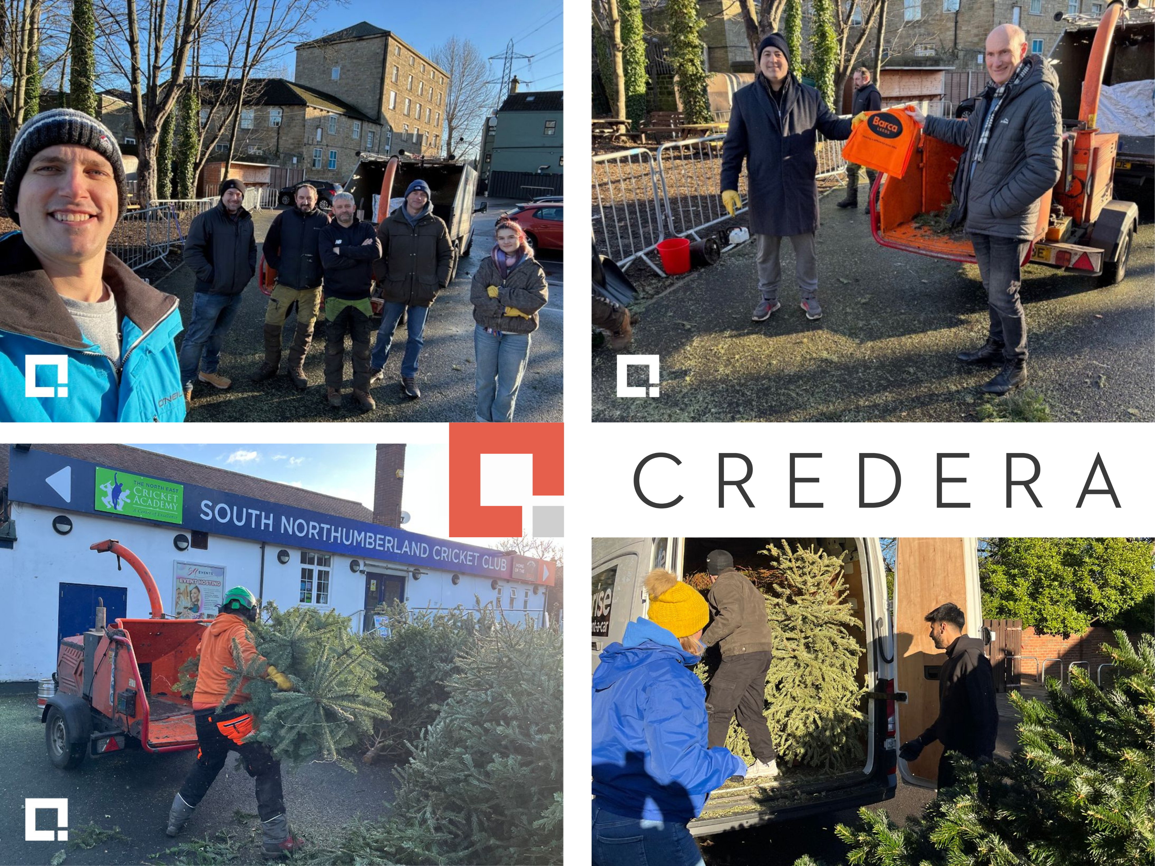Credera team volunteering with Just Helping